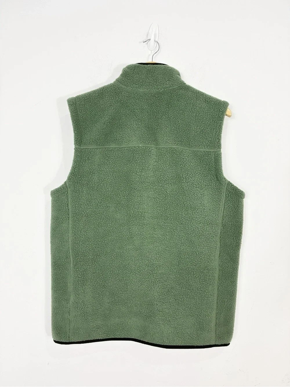 THE NORTH FACE Peak Sherpa Fleece Zip Vest Green Large